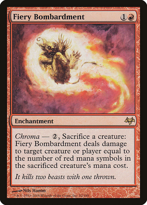 Fiery Bombardment highlighted card art