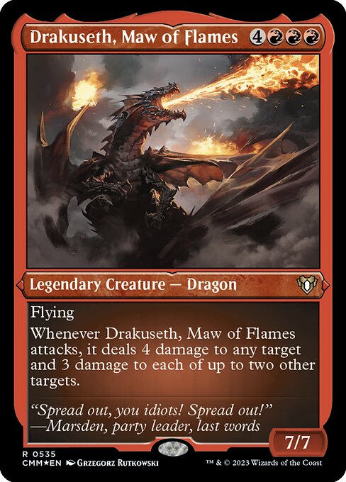 Drakuseth, Maw of Flames from Commander Masters