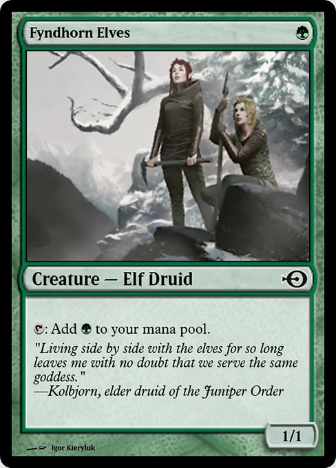 Fyndhorn Elves from Magic Online Promos