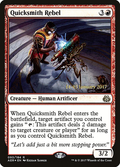 Quicksmith Rebel from Aether Revolt Promos
