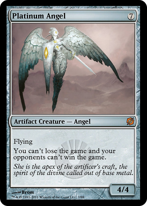 Platinum Angel from Duel Decks: Mirrodin Pure vs. New Phyrexia