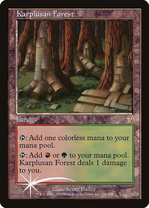 Karplusan Forest from Seventh Edition