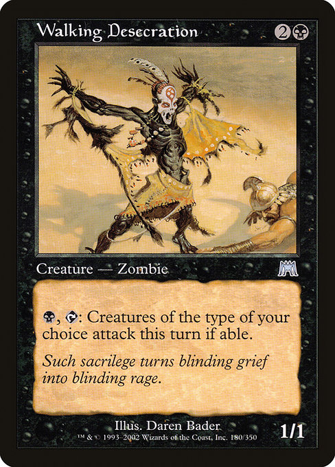 Walking Desecration highlighted card art