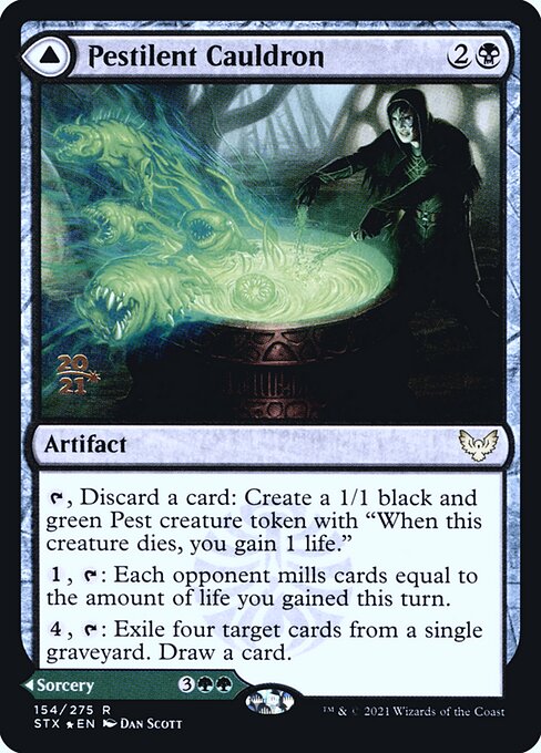 Pestilent Cauldron // Restorative Burst from Strixhaven: School of Mages Promos