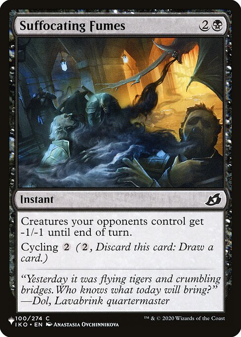 Suffocating Fumes highlighted card art