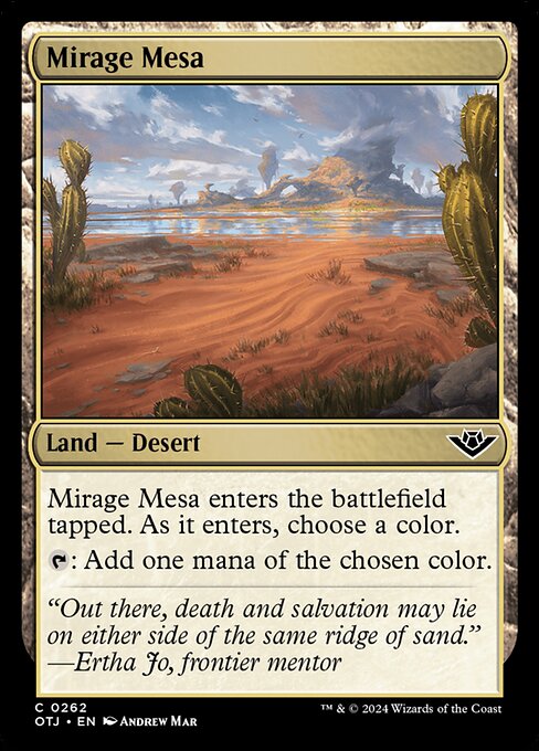 Mirage Mesa highlighted card art