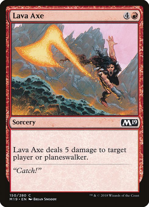 Lava Axe highlighted card art