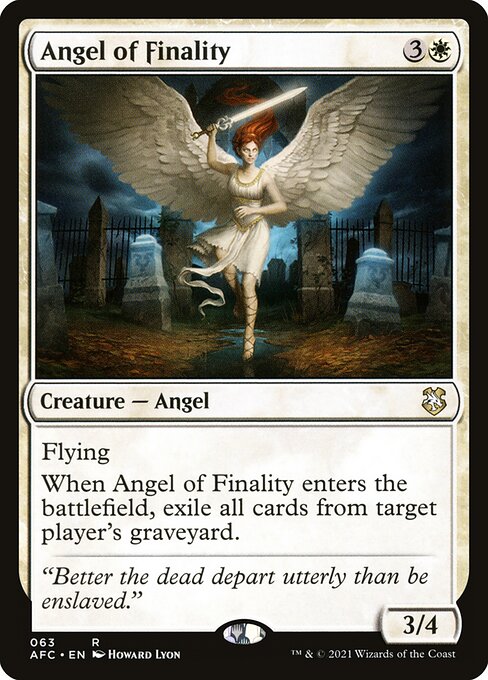 Angel of Finality from Forgotten Realms Commander