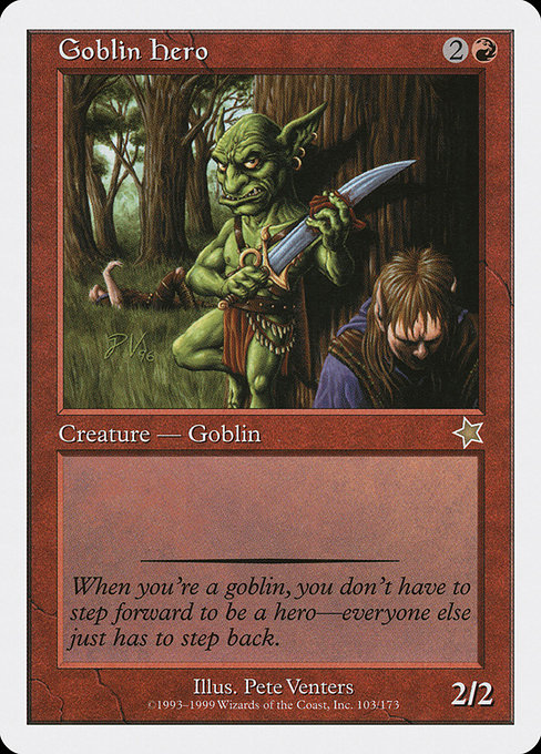 Goblin Hero highlighted card art