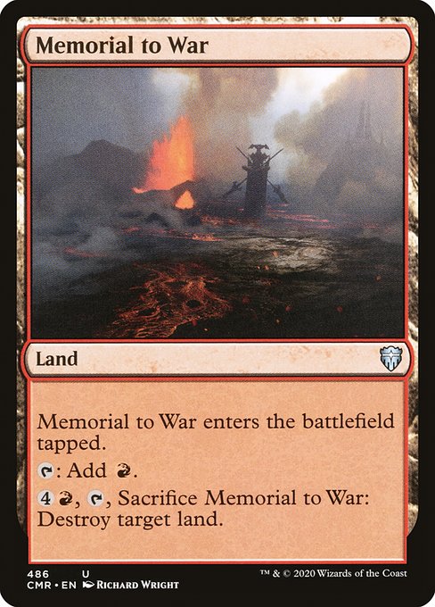 Memorial to War highlighted card art