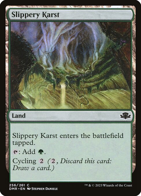 Slippery Karst highlighted card art