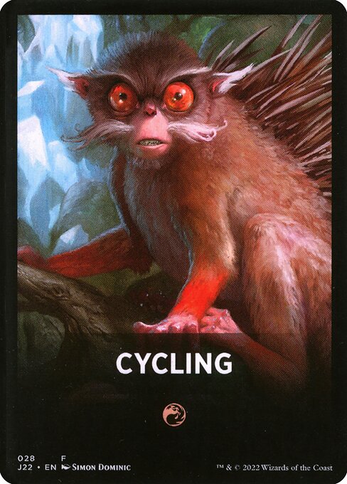 Cycling highlighted card art