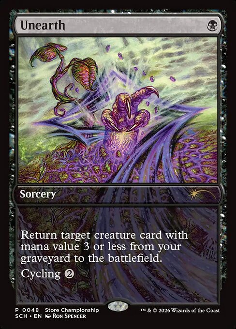 Unearth highlighted card art