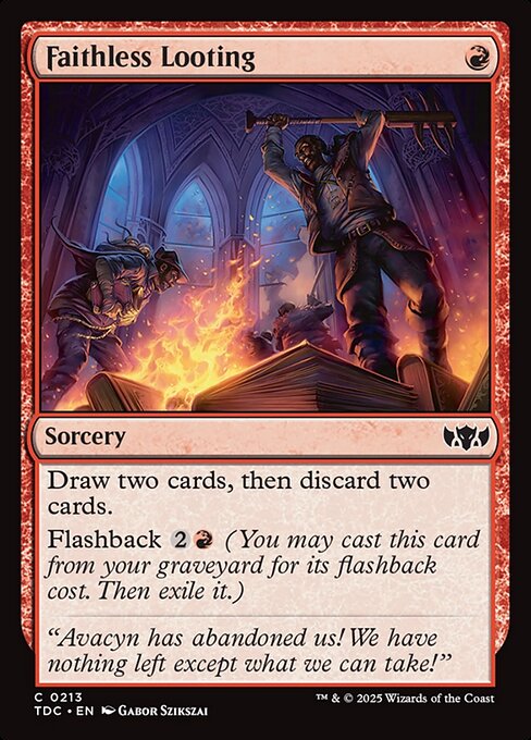 Faithless Looting highlighted card art