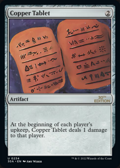 Copper Tablet from 30th Anniversary Edition