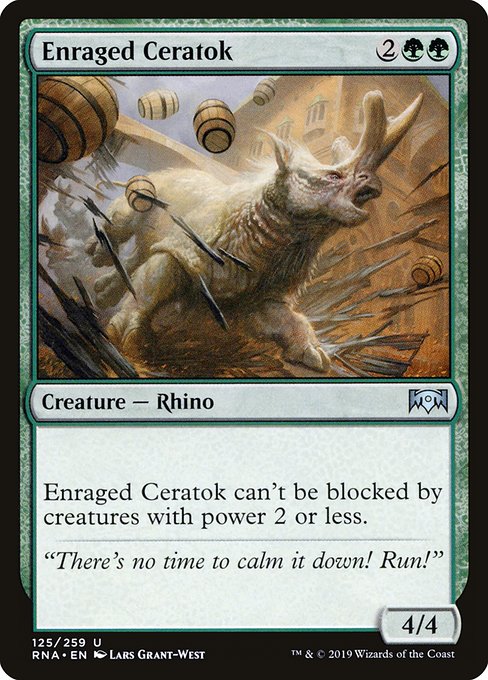 Enraged Ceratok from Ravnica Allegiance