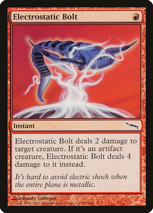 Electrostatic Bolt highlighted card art