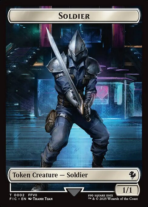 Soldier highlighted card art