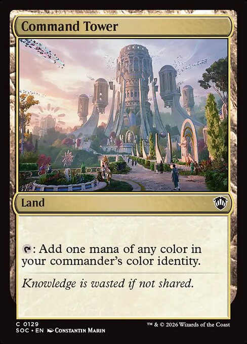Command Tower from Secrets of Strixhaven Commander