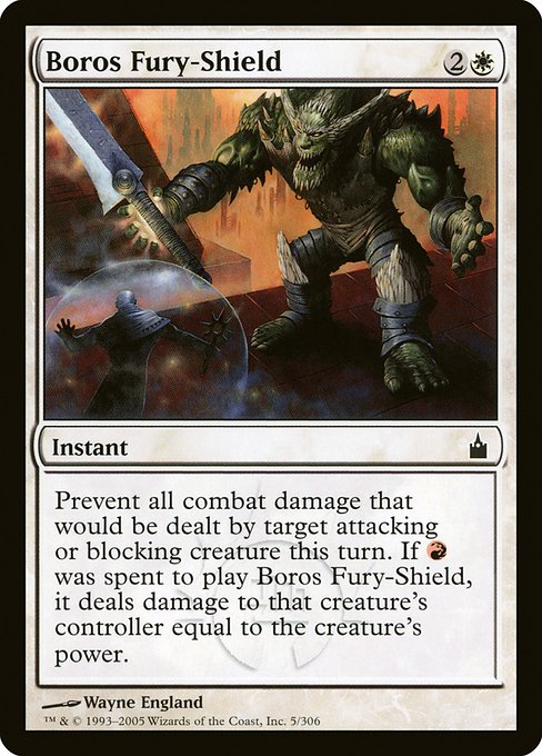 Boros Fury-Shield highlighted card art