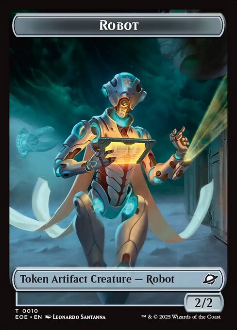 Robot highlighted card art