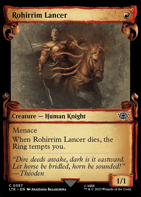 Rohirrim Lancer highlighted card art