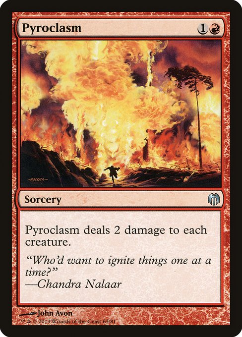 Pyroclasm from Duel Decks: Heroes vs. Monsters