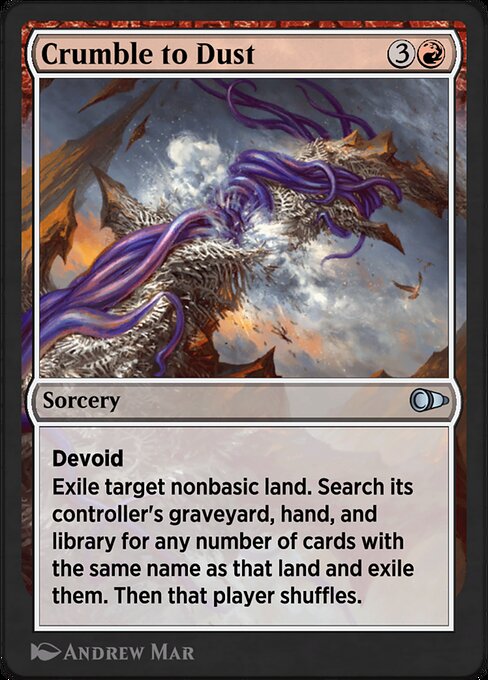 Crumble to Dust highlighted card art