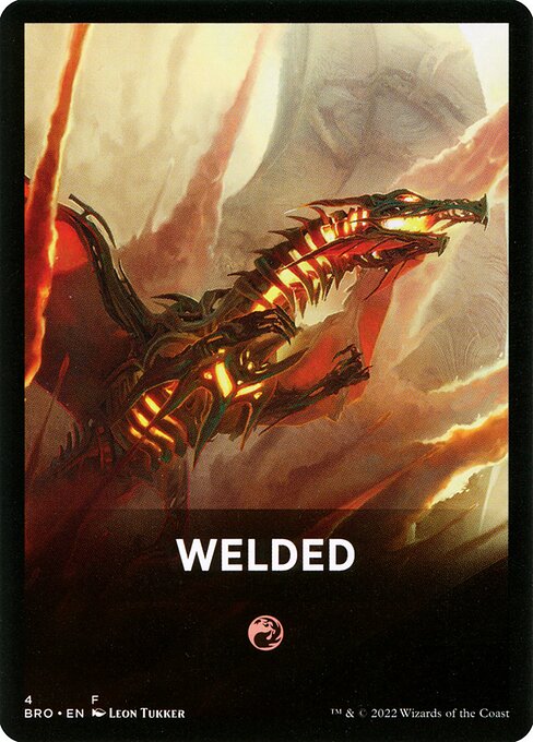 Welded highlighted card art