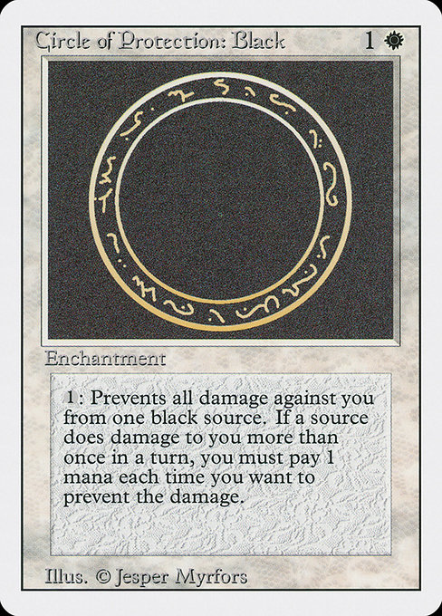 Circle of Protection: Black from Revised Edition