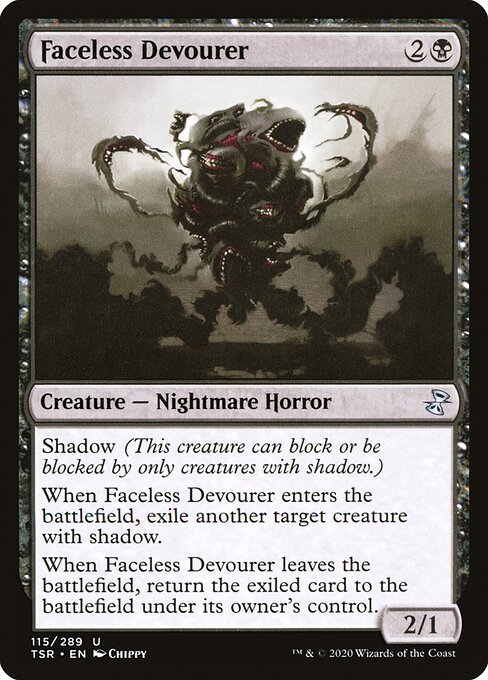 Faceless Devourer highlighted card art