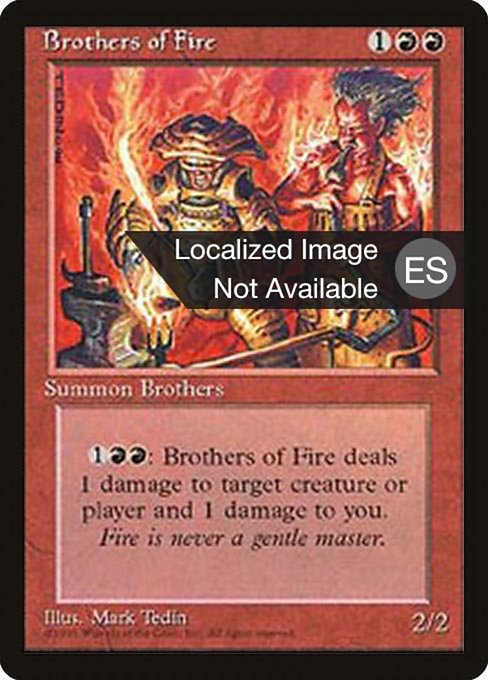 Brothers of Fire from Fourth Edition Foreign Black Border