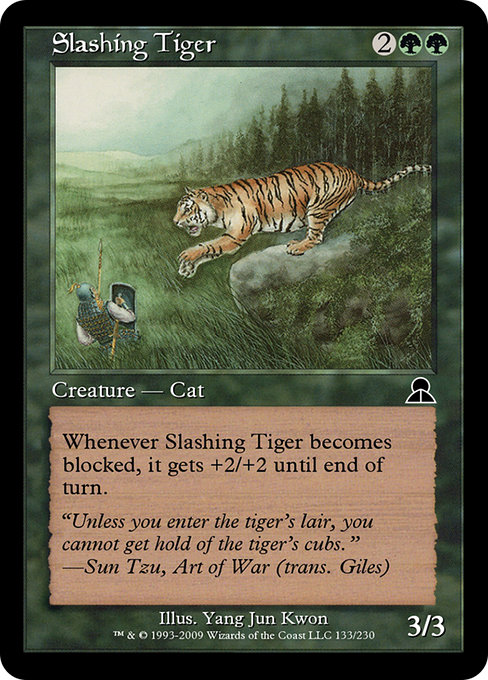 Slashing Tiger highlighted card art