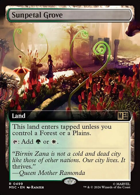 Sunpetal Grove highlighted card art