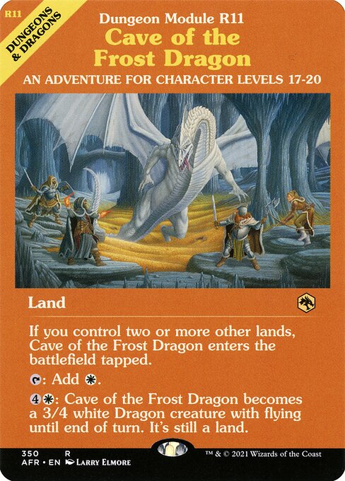 Cave of the Frost Dragon from Adventures in the Forgotten Realms