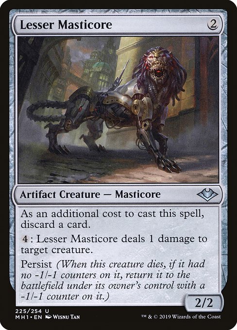 Lesser Masticore highlighted card art