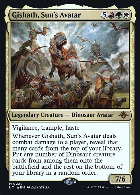 Gishath, Sun's Avatar from The Lost Caverns of Ixalan Promos