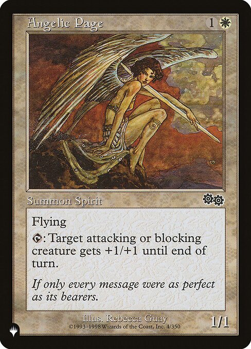 Angelic Page highlighted card art