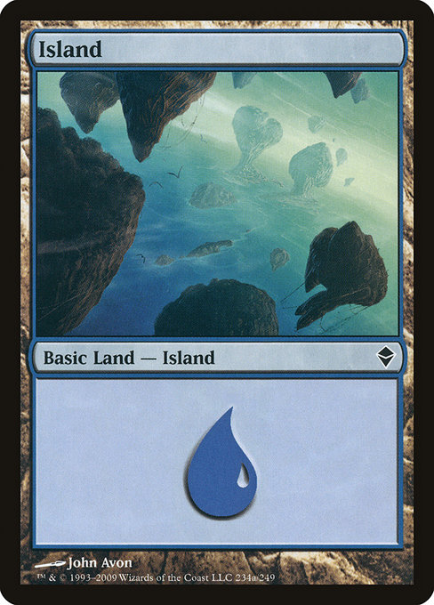 Island from Zendikar