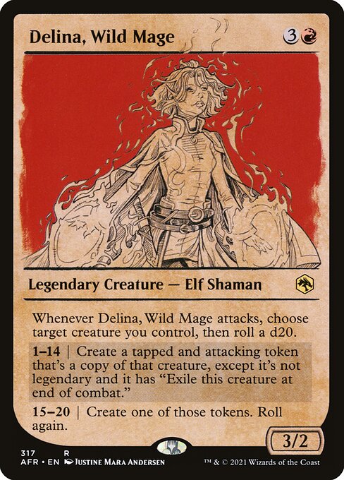 Delina, Wild Mage from Adventures in the Forgotten Realms