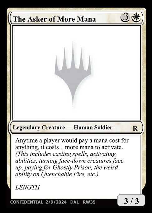 The Asker of More Mana from Unknown Event