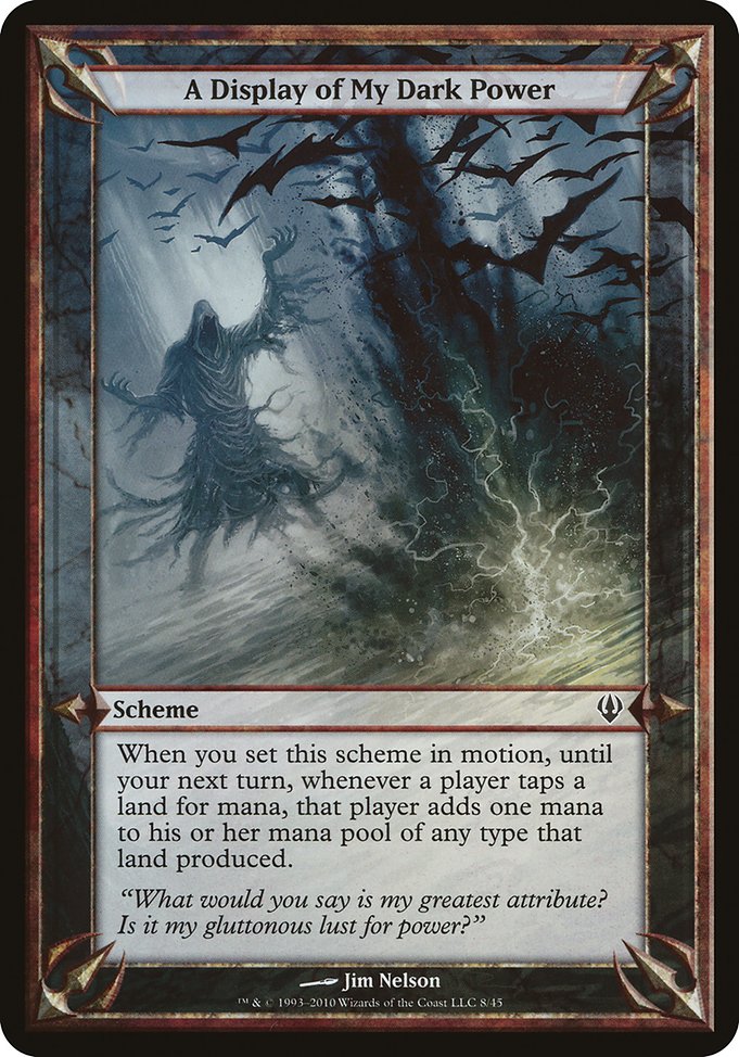 A Display of My Dark Power highlighted card art