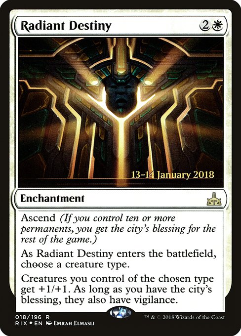 Radiant Destiny from Rivals of Ixalan Promos