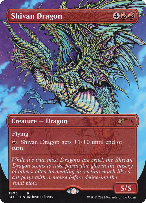 Shivan Dragon from Secret Lair Countdown