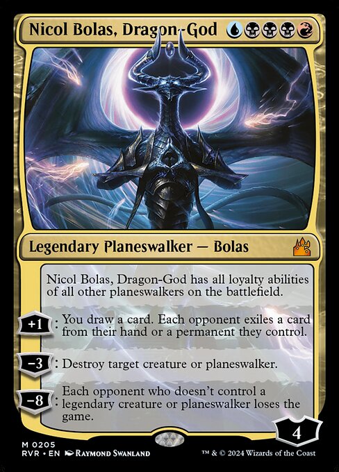 Nicol Bolas, Dragon-God highlighted card art