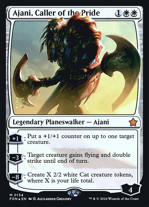 Ajani, Caller of the Pride from Foundations Promos