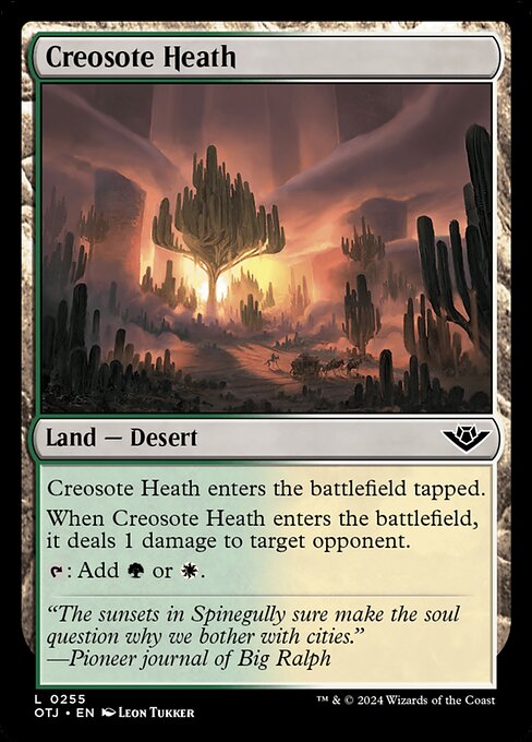 Creosote Heath highlighted card art