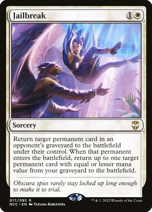 Jailbreak from New Capenna Commander Promos