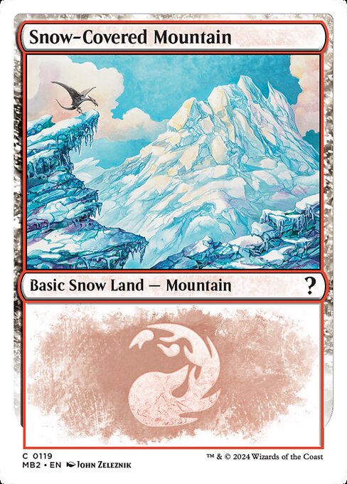 Snow-Covered Mountain highlighted card art