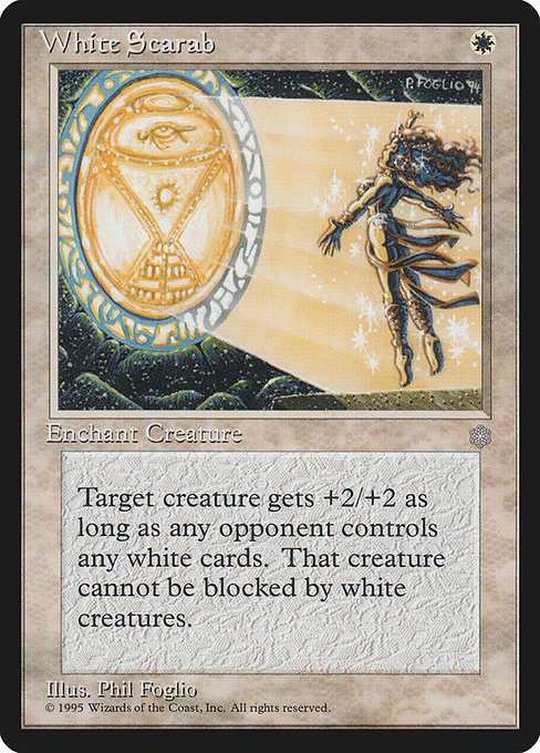 White Scarab highlighted card art